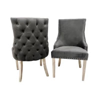 Arlo Velvet Dining Chair – Timeless Glamour with a Statement Back