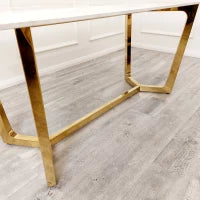Savoy Gold Dining Table – Bold Elegance Meets Modern Luxury